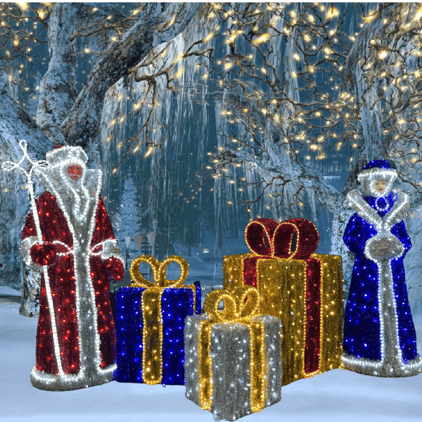 Световые фигуры из мишуры