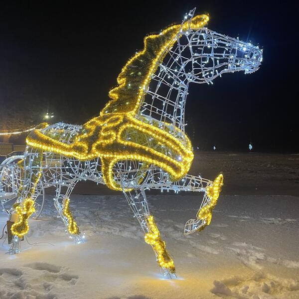 Световая уличная фигура Лошадь серия Каркас