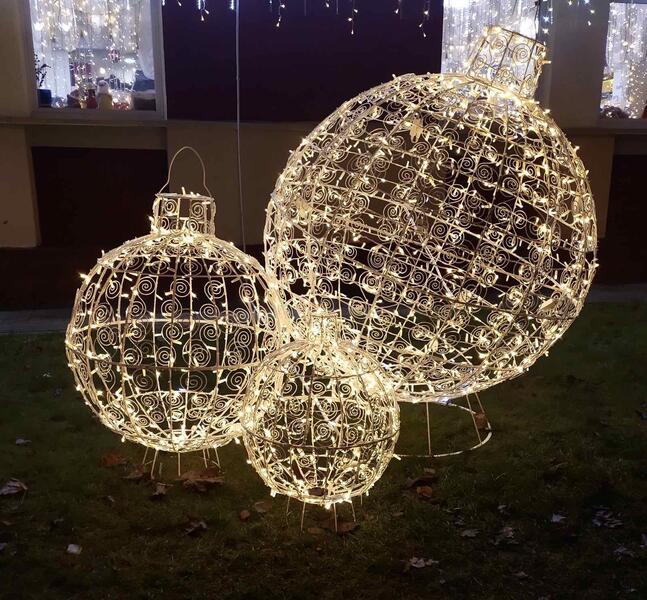 Светодиодный новогодний Шар D150 Серия Ажур