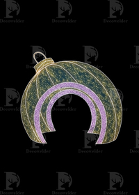 Световая объемная композиция Елочная игрушка