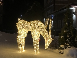 Световая уличная фигура Олень 1.9 м 24 В Серия Ажур- Пьющий
