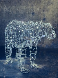 Световая уличная фигура Медведь Серия Каркас 2м