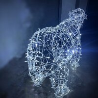 Световая уличная фигура Медведь Серия Каркас 2м