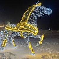 Световая уличная фигура Лошадь серия Каркас
