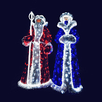 Световая уличная фигура Снегурочка Серия Мишура