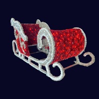 Световая фигура Сани со скамьей