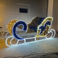 Световая фигура Сани со скамьей