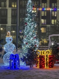 Световая композиция Новогодний Подарок 75 см