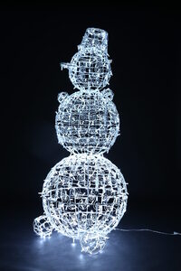Уличная световая фигура Снеговик серия Ажур