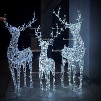Световая композиция Семья Оленей 24В серия Ажур