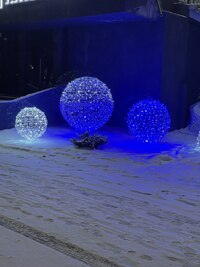 Светодиодный новогодний Шар D 100 Серия Ажур