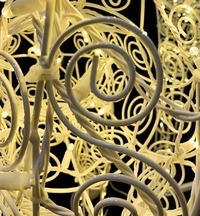 Световая фигура Елочка с контуром 2,5м Серия Ажур