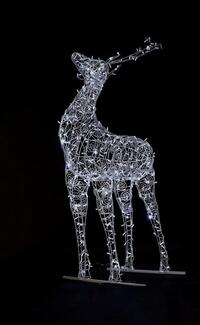 Световая уличная фигура Олень 2,3 м Серия Ажур 24 В