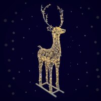 Световая уличная фигура Олень 2,3 м Серия Ажур 24 В