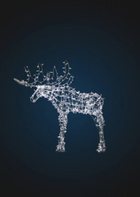 Уличная светодиодная фигура Лось Серия Каркас