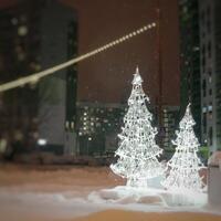 Световое дерево Елочка Ажурная 2 м