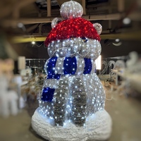 Световая фигура из мишуры Кот 3м