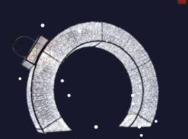 Световая 3Д арка Елочная игрушка