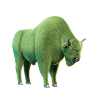 Фигура из искусственной травы Зубр