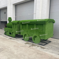 Паровоз с вагоном (Д-6м) - топиари