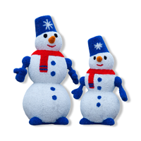 Фигура из искусственной травы " Снеговик "