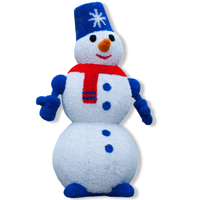 Фигура из искусственной травы " Снеговик "