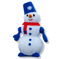 Фигура из искусственной травы " Снеговик "