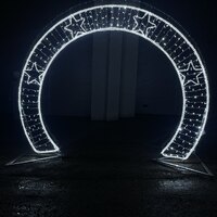 Световая арка со звездами 2D