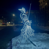 Световая фигура Павлин 2,5 м 2Д