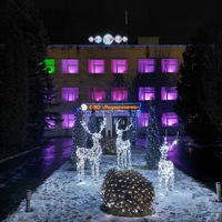 Световая уличная композиция Семья Оленей 1,9 м 24В серия Каркас