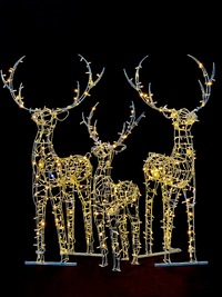 Световая уличная композиция Семья Оленей 1,9 м 24В серия Каркас