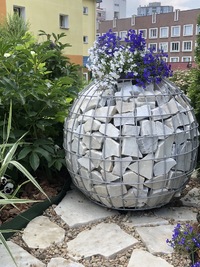 Садовая фигура Габион "Шар" D-80см